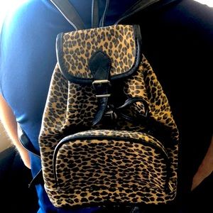 Backpack purse cheetah printed